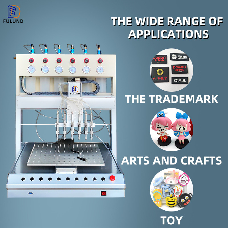 Patch Making Silicone Sticker Automatic Glue Dispenser Machine 2m/s 10.5KW