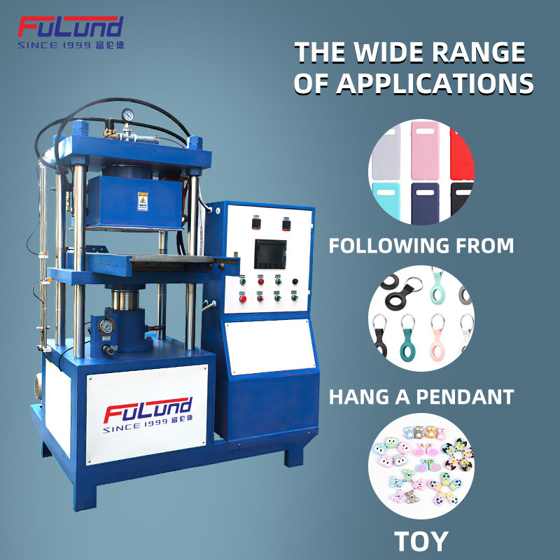 FuLund Flat vulcanizing machine is used for silicone folding bowl and baking cake mold making