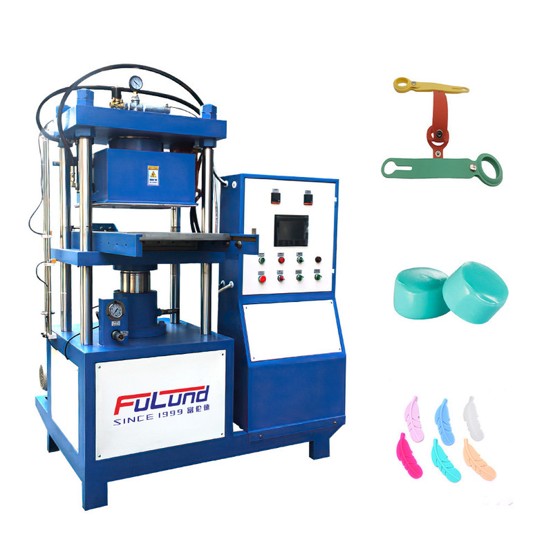  Flat vulcanizing machine is used for silicone mosquito repellent wristband and refrigerator fresh box making