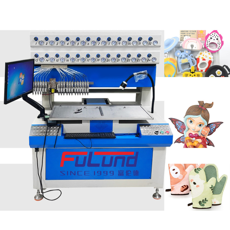 Dripping machine Shoe Charms Machines Epoxy Resin Dispensing Pvc Zipper Puller Dripping Machine With Factory Direct