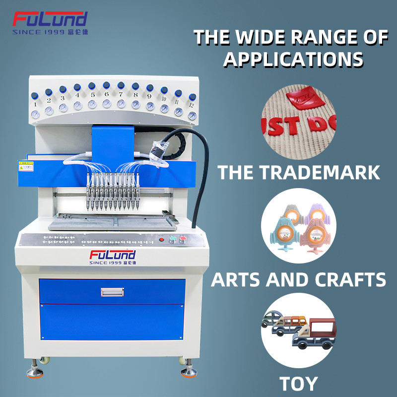 Fulund 12 color PVC silicone automatic high precision dispensing drop plastic machine 12-color dotting machine